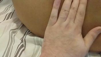 Husband Lightly Slaps Submissive Wife's Asshole