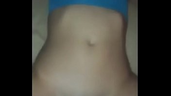 horny girl in blue bra fucking hardcore and orgasm