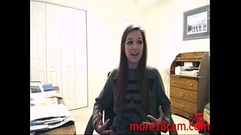 Teen brunette dances naked on a webcam - more18cam.com