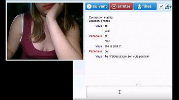 Horny french girl on webcam chat